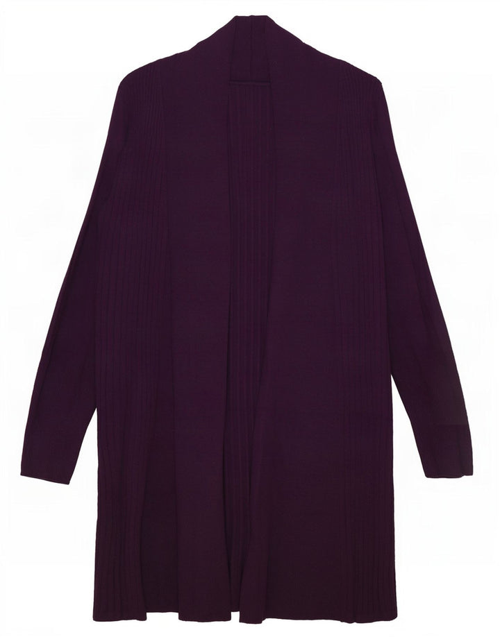 Sweter damski Marks & Spencer Longline Open Cardigan UK 16, duży fioletowy