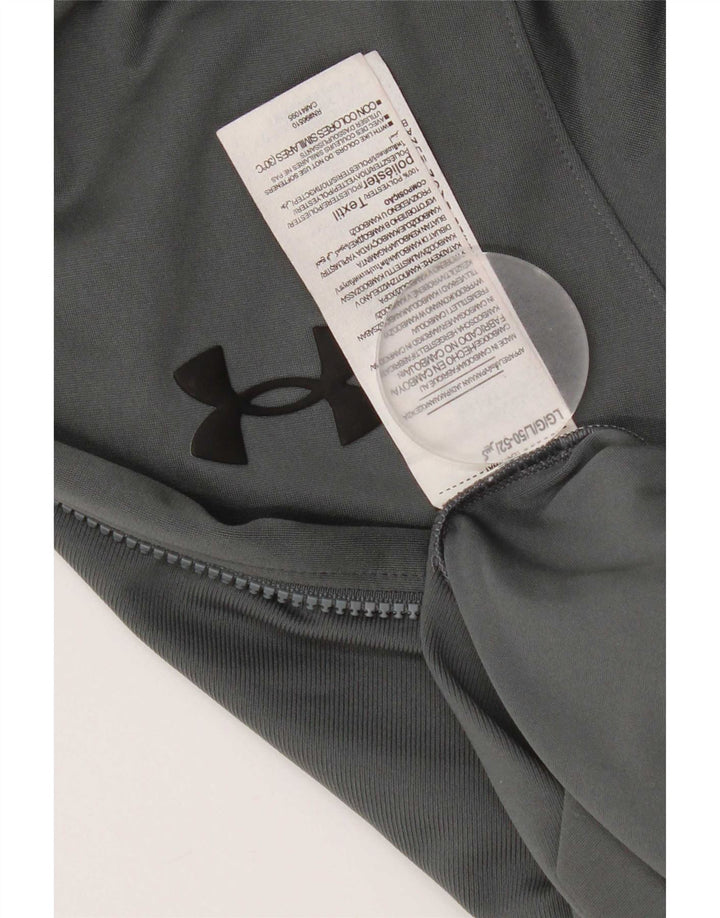 Męska kurtka dresowa Under Armour, duża, szara, poliestrowa z blokami kolorów