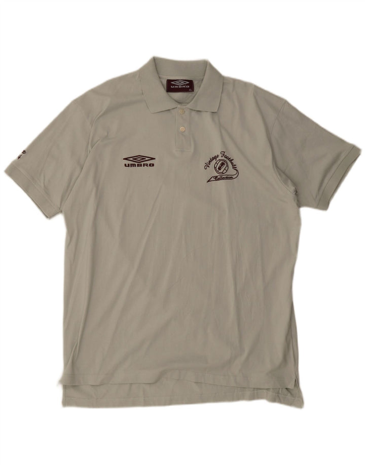 Męska koszulka polo Umbro XL, zielona bawełna