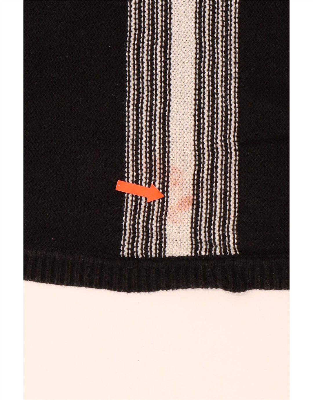 CALVIN KLEIN Męski sweter z dekoltem w łódkę, bawełniany, w średnie czarne paski