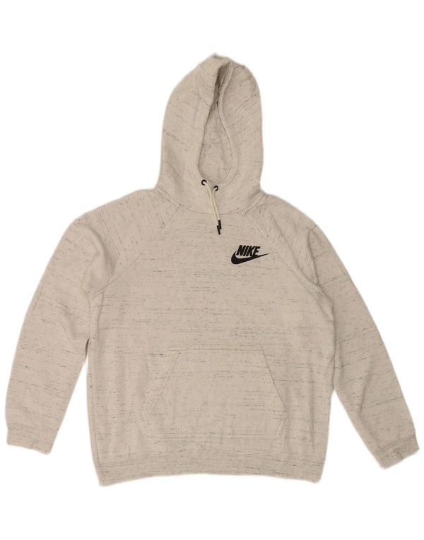 Damski sweter z kapturem Nike UK 14 Średnioszary, bawełniany nakrapiany