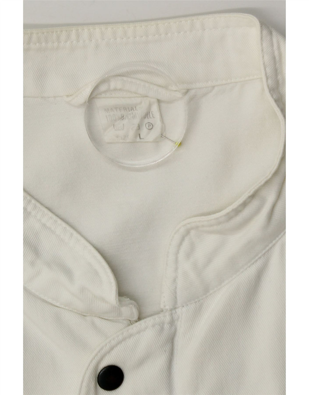 Kurtka męska Utility Vintage UK 40, duża, biała, bawełniana