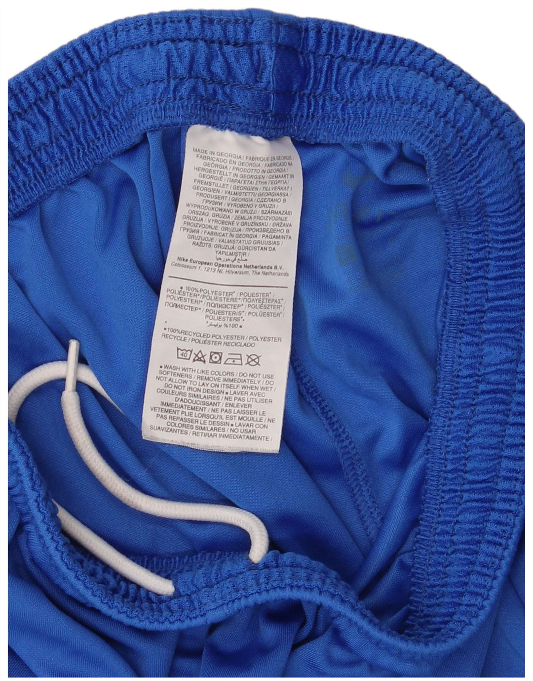 Męskie spodenki sportowe Nike Dri Fit, małe, niebieskie, poliestrowe