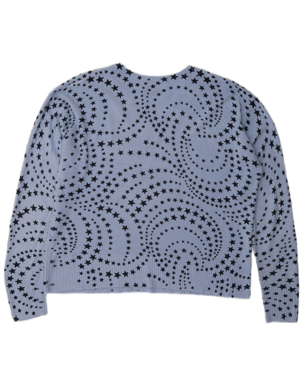Marks & Spencer Damski sweter z dekoltem w kształcie litery V, UK 16, duży niebieski