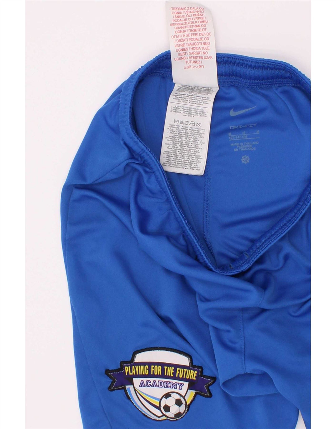 Chłopięce spodenki sportowe Nike Dri Fit Graphic 10-11 lat, średni niebieski poliester