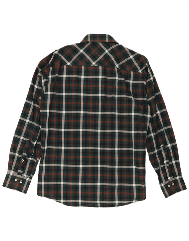 Męska koszula w kratę Marlboro Classics, duża, zielona, bawełniana w kratę