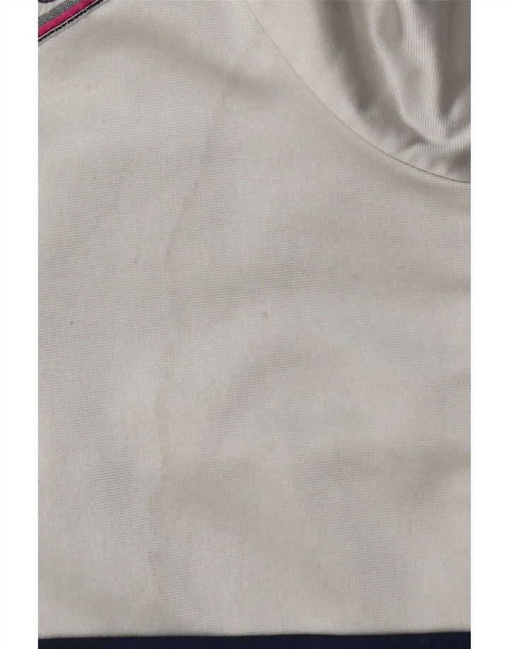 Męska kurtka dresowa Asics z grafiką, średnia granatowa, blok kolorów