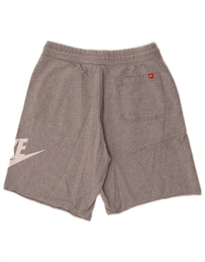 Męskie spodenki sportowe Nike Graphic, duże, szare, bawełniane