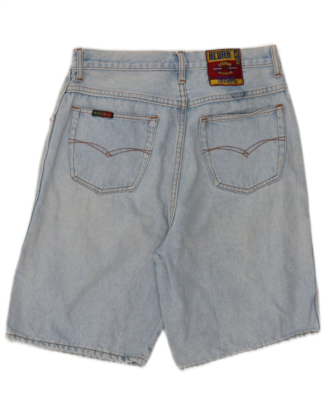 Damskie spodenki jeansowe VINTAGE W29 Średni niebieski, bawełniany