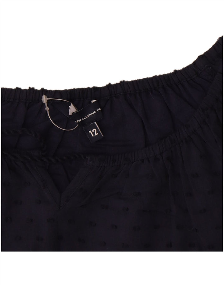 Crew Clothing Damska sukienka typu shift UK 12 Średni granatowy w cętki