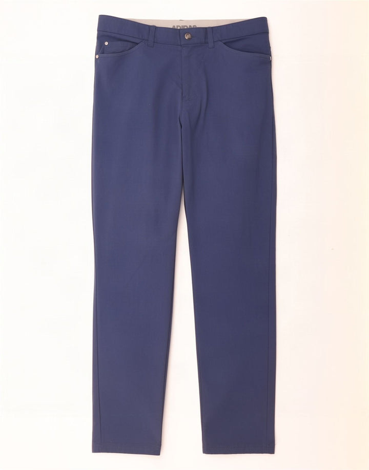 Męskie spodnie casual Adidas W32 L30 Niebieski poliamid