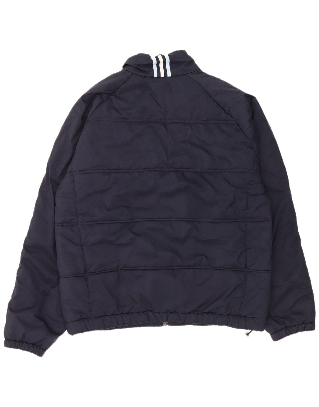 Męska ocieplana kurtka Adidas UK 42 XL granatowa, poliestrowa
