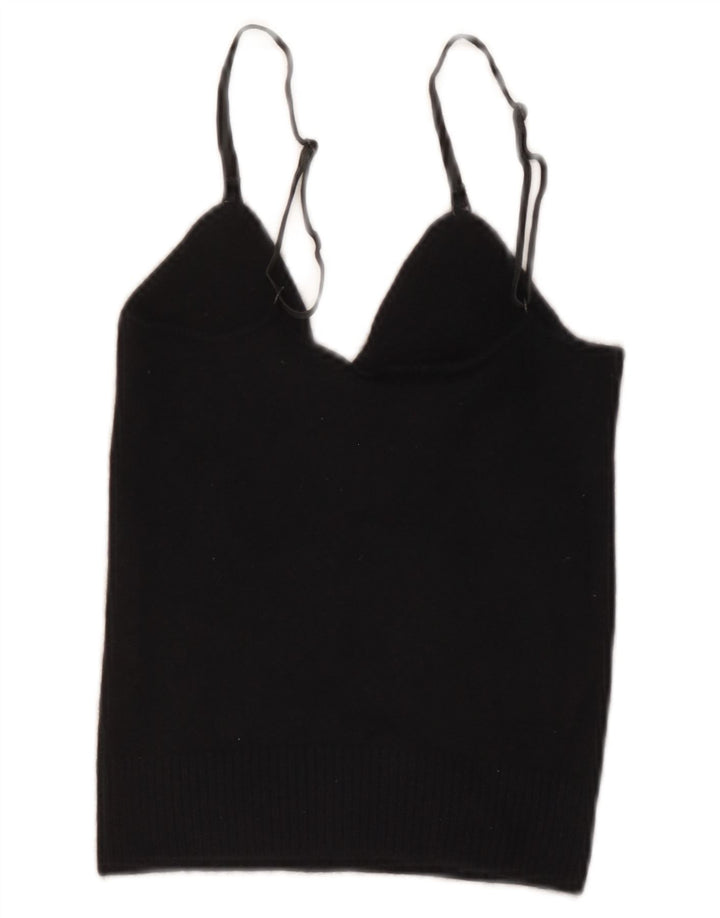 Damski top na ramiączkach Emporio Armani IT 40, mały, granatowy, wełniany