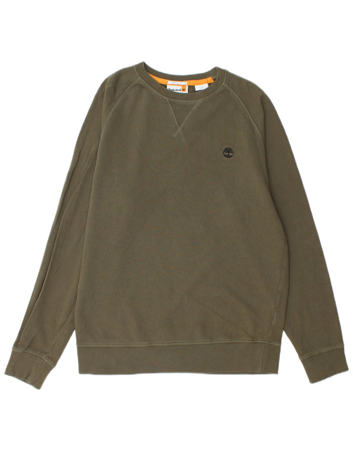 Męska bluza Timberland o regularnym kroju, mała, bawełniana khaki
