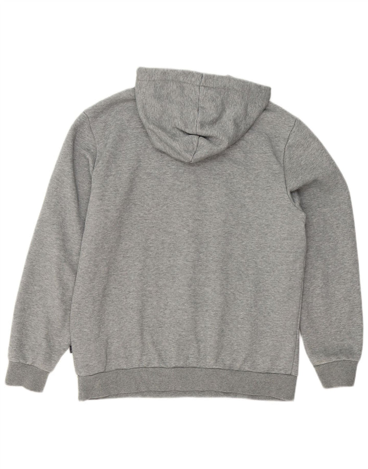Męski sweter z kapturem Puma z grafiką, średnioszary, bawełniany w cętki