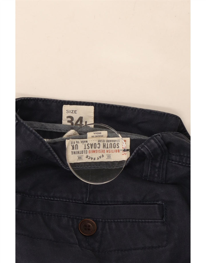 Spodnie męskie typu slim chino FAT FACE W34 L34 granatowe bawełniane