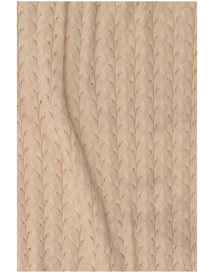 Damski sweter Zara z długim rękawem i dekoltem w łódkę UK 12, średni złamanej bieli