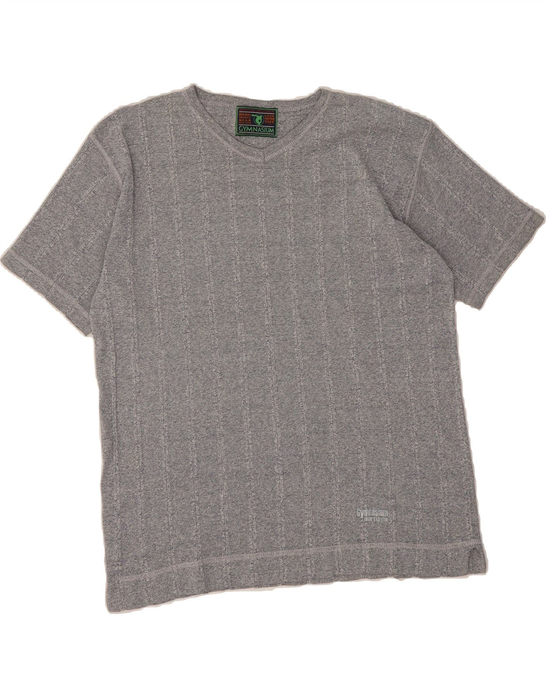 GYMNASIUM Mens T-Shirt Large Grey Vintage Gymnasium and Second-Hand Gymnasium from Messina Hembry 