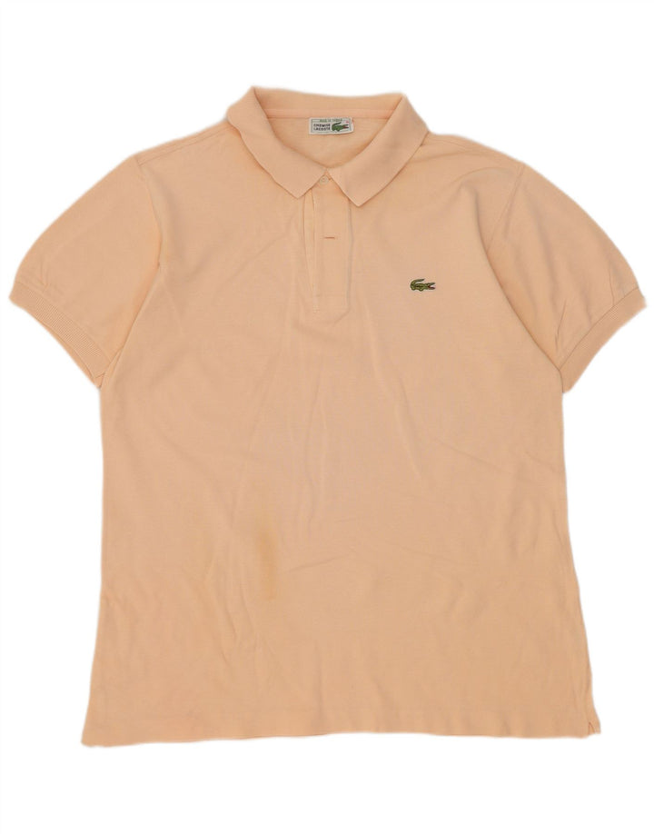 Męska koszulka polo Lacoste, duża, pomarańczowa, bawełniana