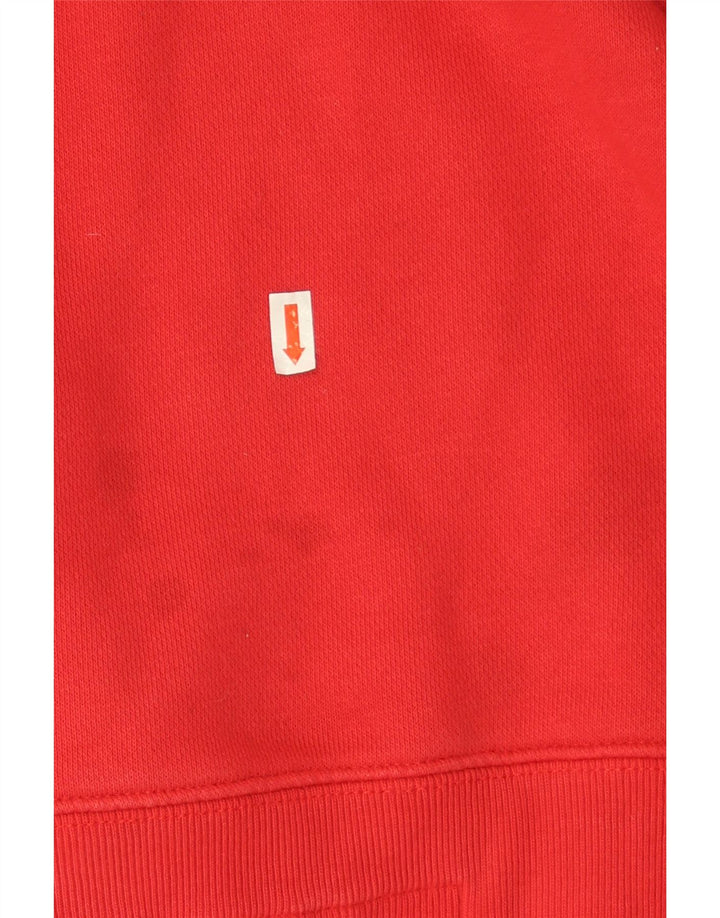 Męski sweter z grafiką Champion, duży, czerwony, bawełniany