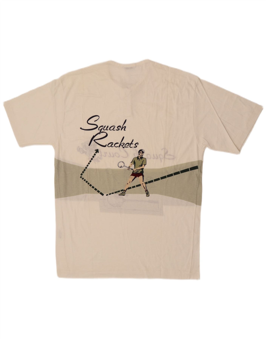 Męski T-shirt z grafiką Cacharel, duży, biały