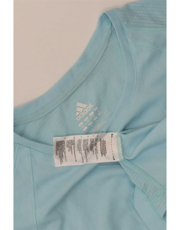 Damska koszulka Adidas Top UK 10 Small Blue Polyester