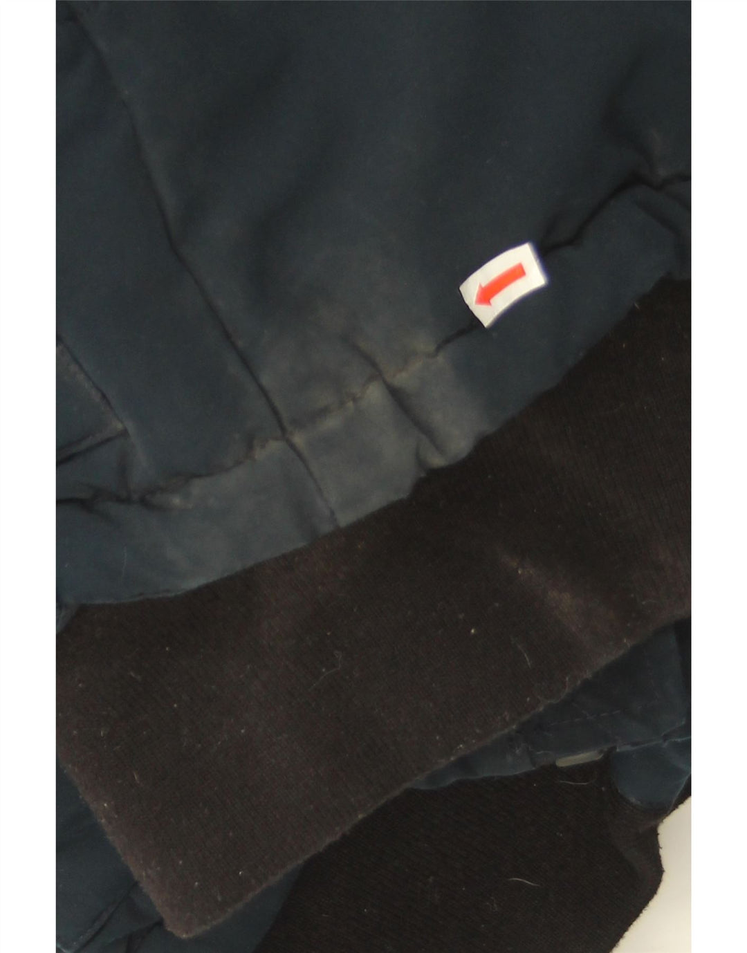 Damska kurtka oversize z kapturem i wyściełaną Superdry UK 8, mała, granatowa