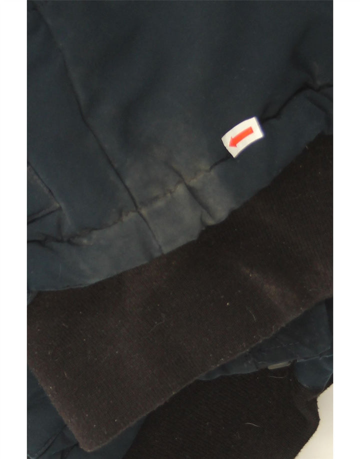 Damska kurtka oversize z kapturem i wyściełaną Superdry UK 8, mała, granatowa