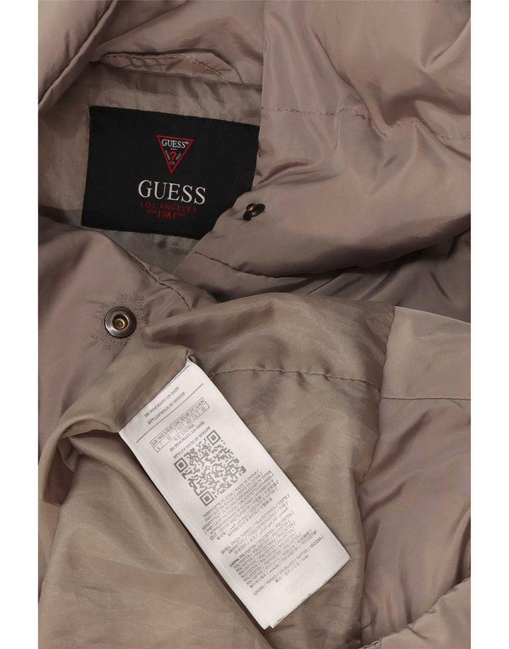 Damski płaszcz oversize Guess UK 12, średnioszary, poliester