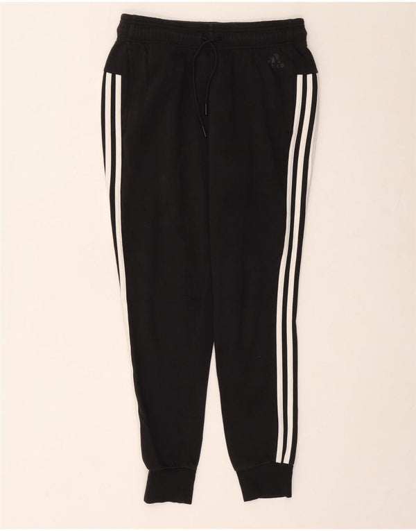 Damskie spodnie dresowe ADIDAS Joggers UK 4/6 XS Czarna bawełna