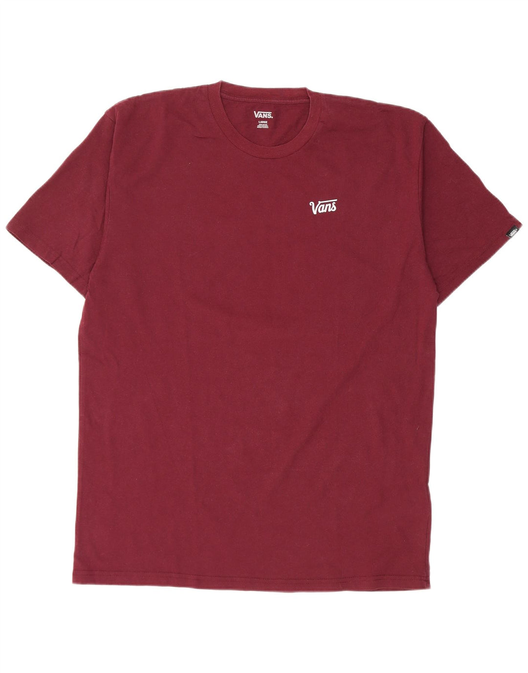 T-shirt męski Vans, duży, bordowy, bawełniany