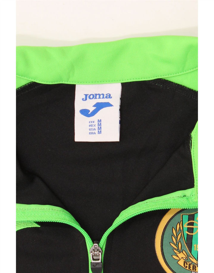 JOMA Mens Tracksuit Top Jacket Medium Black Colourblock Polyester Vintage Joma and Second-Hand Joma from Messina Hembry 