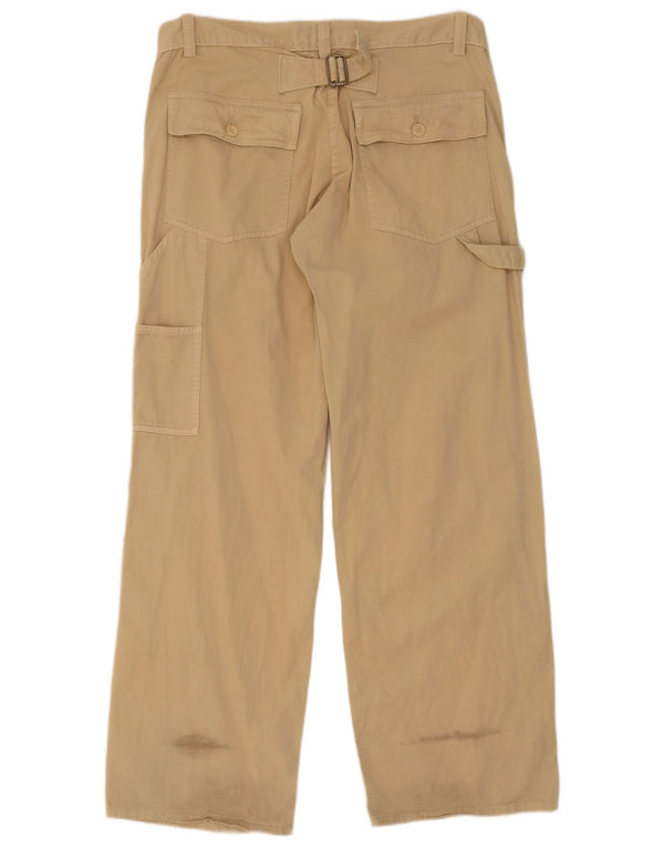 Damskie spodnie cargo French Connection UK 14 Large W34 L32 Beżowe