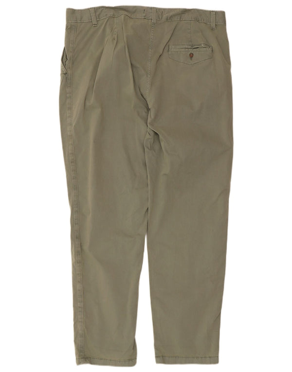 Marks & Spencer Damskie proste spodnie chino UK 18 XL W38 L30 Khaki