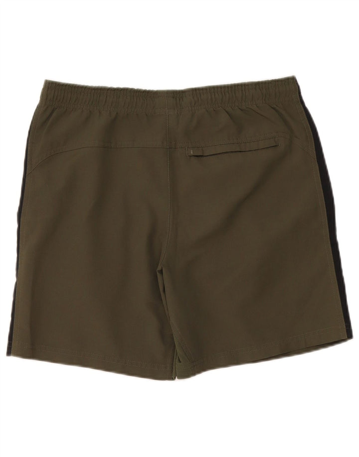 Męskie spodenki sportowe Nike Dri Fit, mały, khaki, poliester z blokami kolorów