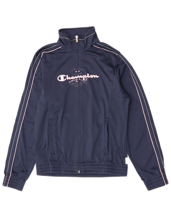 Kurtka dziewczęca Champion Graphic Dres Top 13-14 lat XL, granatowa