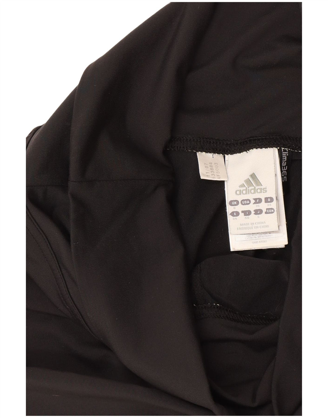 Damskie spodenki sportowe Adidas Climalite Bermuda UK 8, małe, czarne, poliestrowe