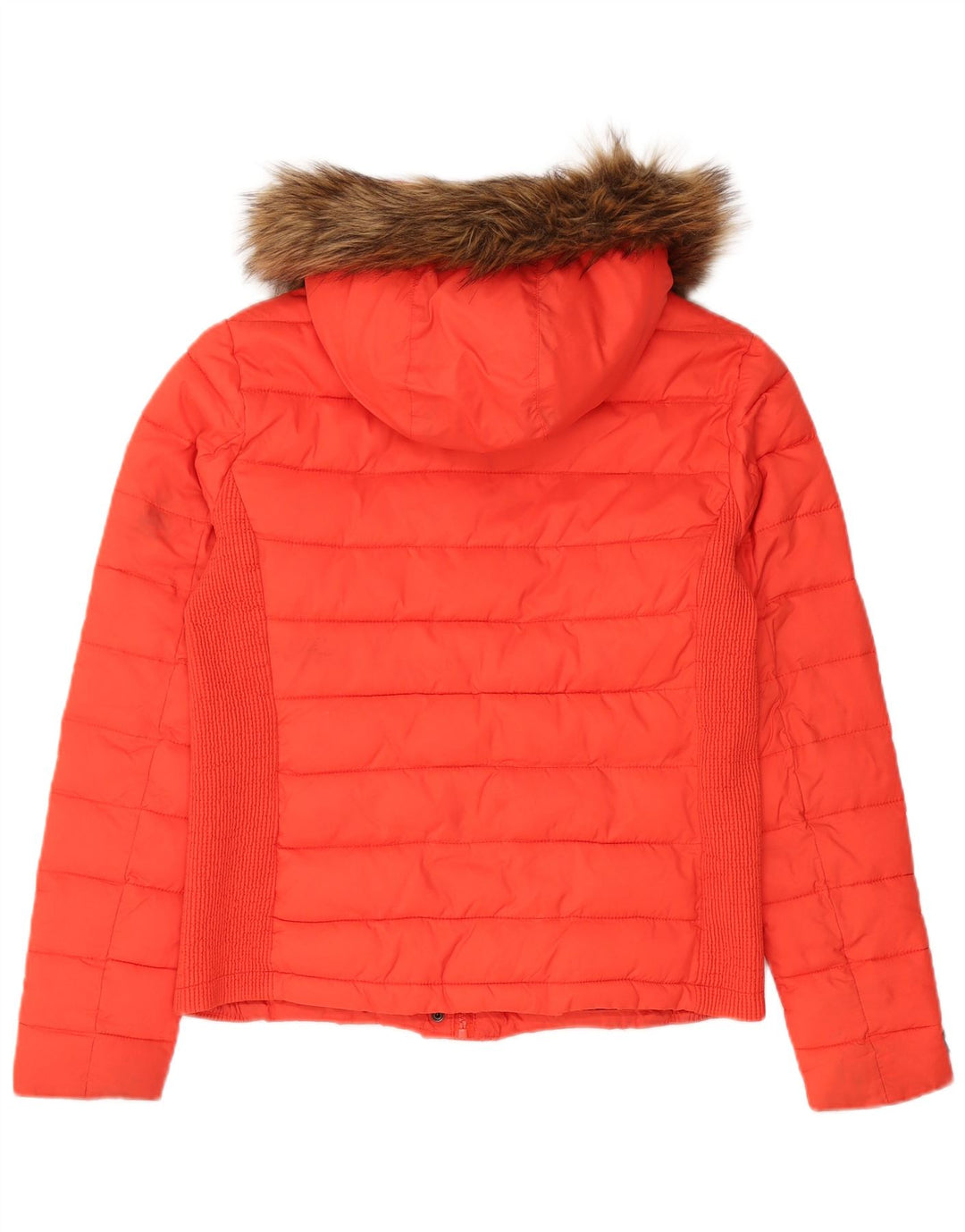 Damska wyściełana kurtka z kapturem Superdry UK 18 XL, czerwony nylon