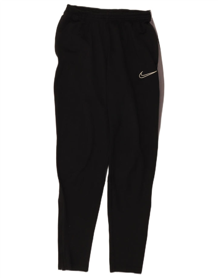 Męskie spodnie dresowe Nike Dri Fit, mały, czarny poliester z blokami kolorów
