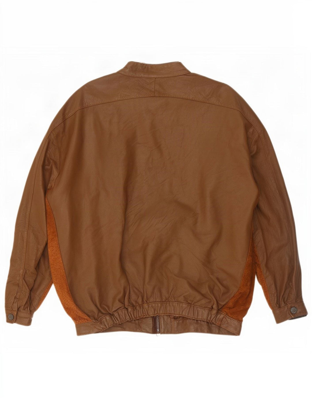 Męska skórzana kurtka bomber w stylu vintage UK 38 w kolorze średniego brązu