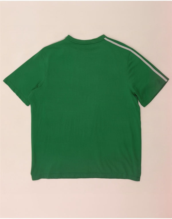 Adidas Męska koszulka graficzna Top 2XL Zielona bawełna
