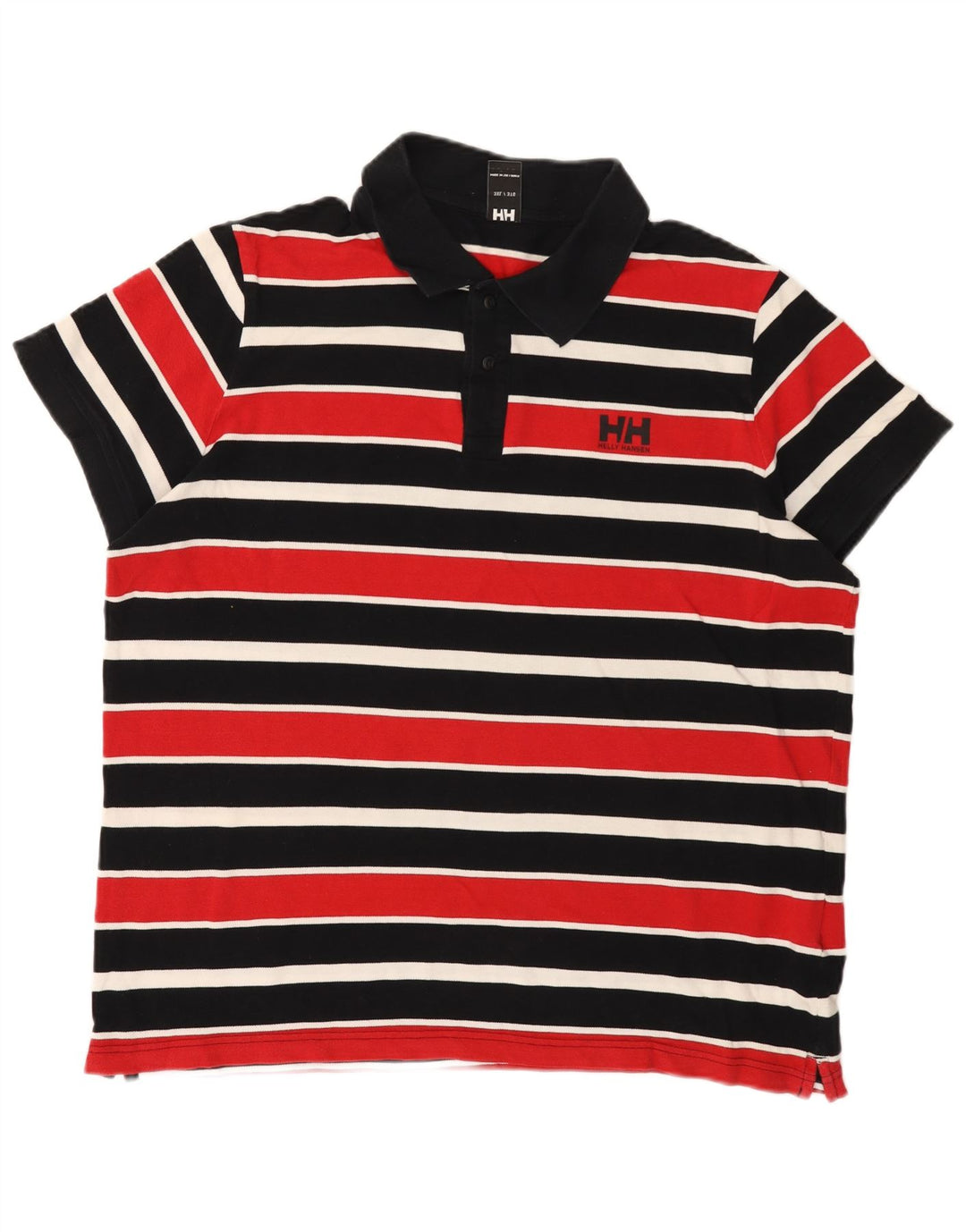 Męska koszulka polo Helly Hansen 3XL, wielokolorowa, bawełniana w paski