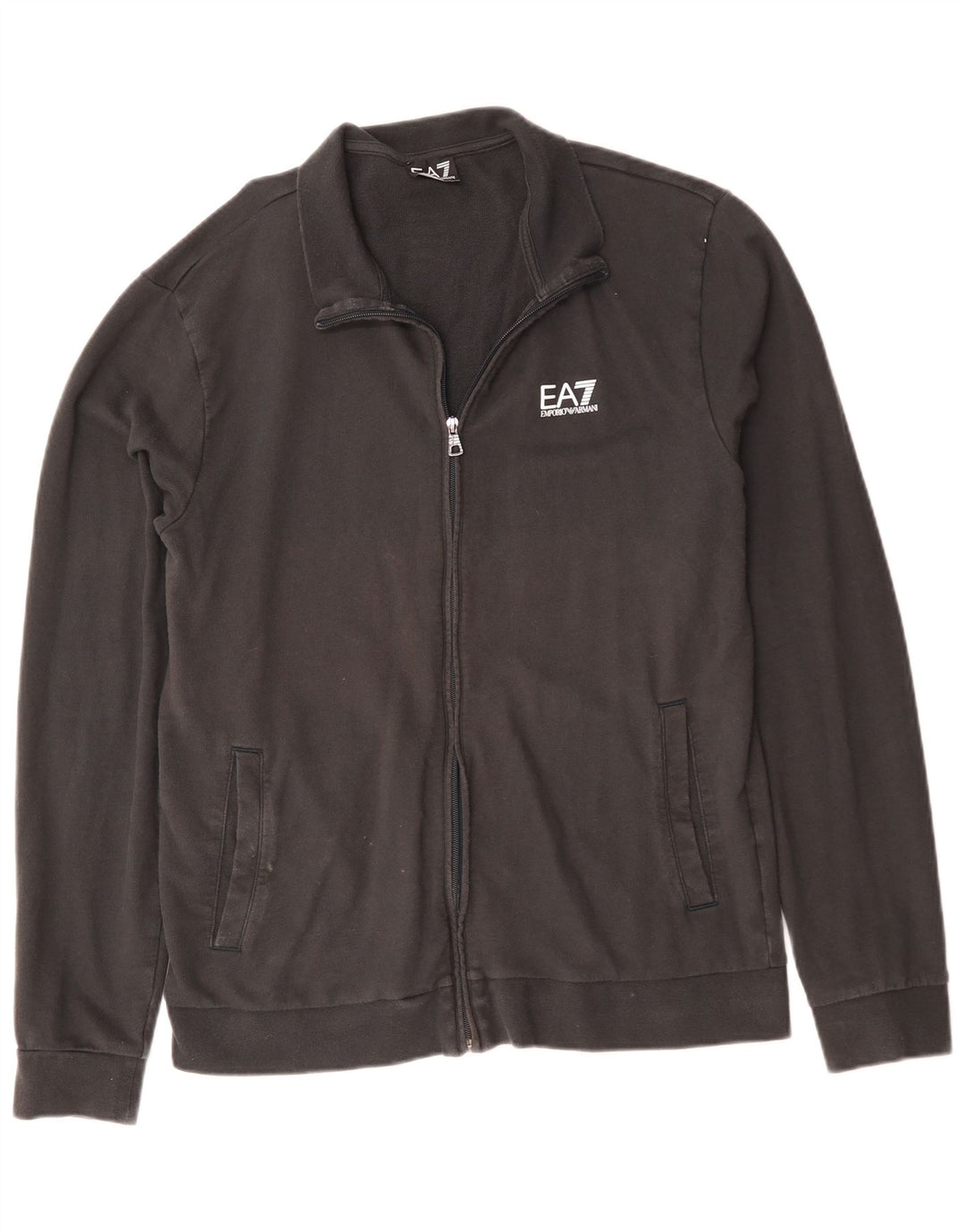 Męska kurtka dresowa Emporio Armani, średnia czarna, bawełniana