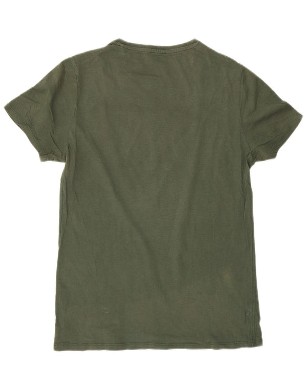 Męski T-shirt Guess z grafiką Top XS, zielony