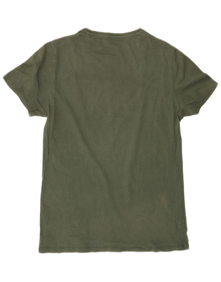 Męski T-shirt Guess z grafiką Top XS, zielony