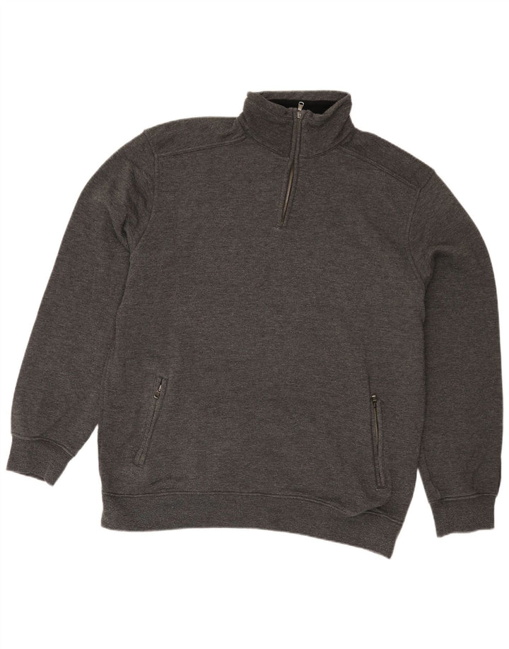 Męski sweter Champion z zamkiem błyskawicznym, 3XL, szara bawełna