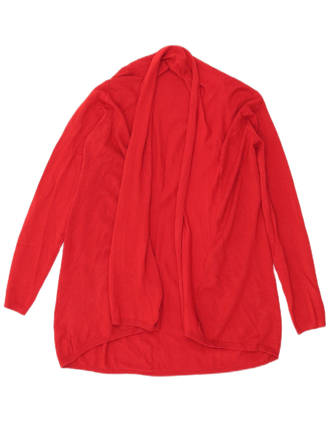 Sweter damski Zara z otwartym kardiganem UK 10 Small Red Wiskoza