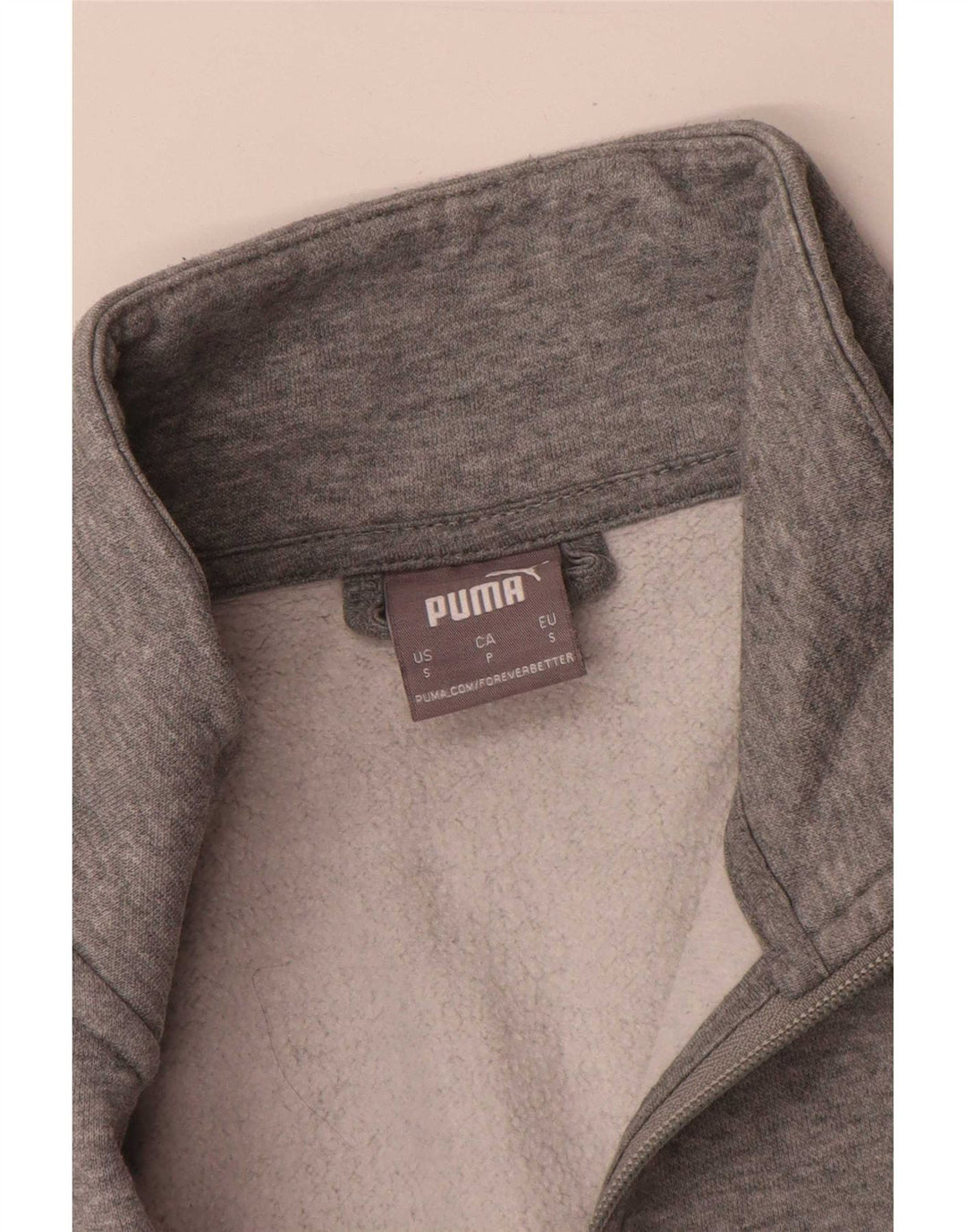 Męska bluza dresowa Puma, mała, szara, bawełniana w plamki
