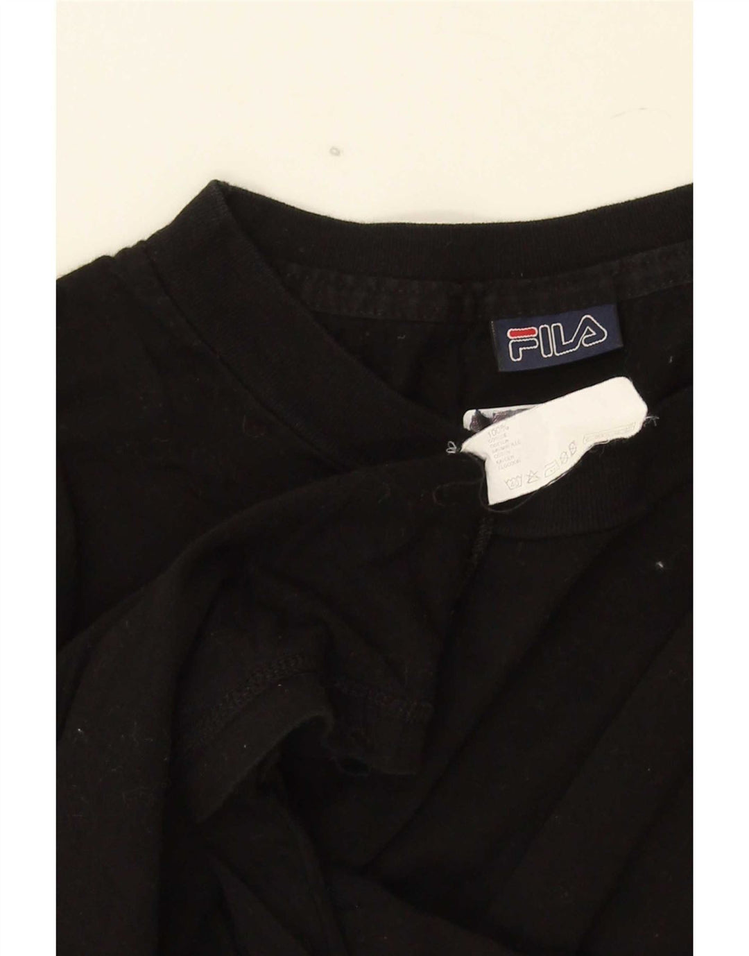 T-shirt męski Fila Top, średni czarny, bawełniany