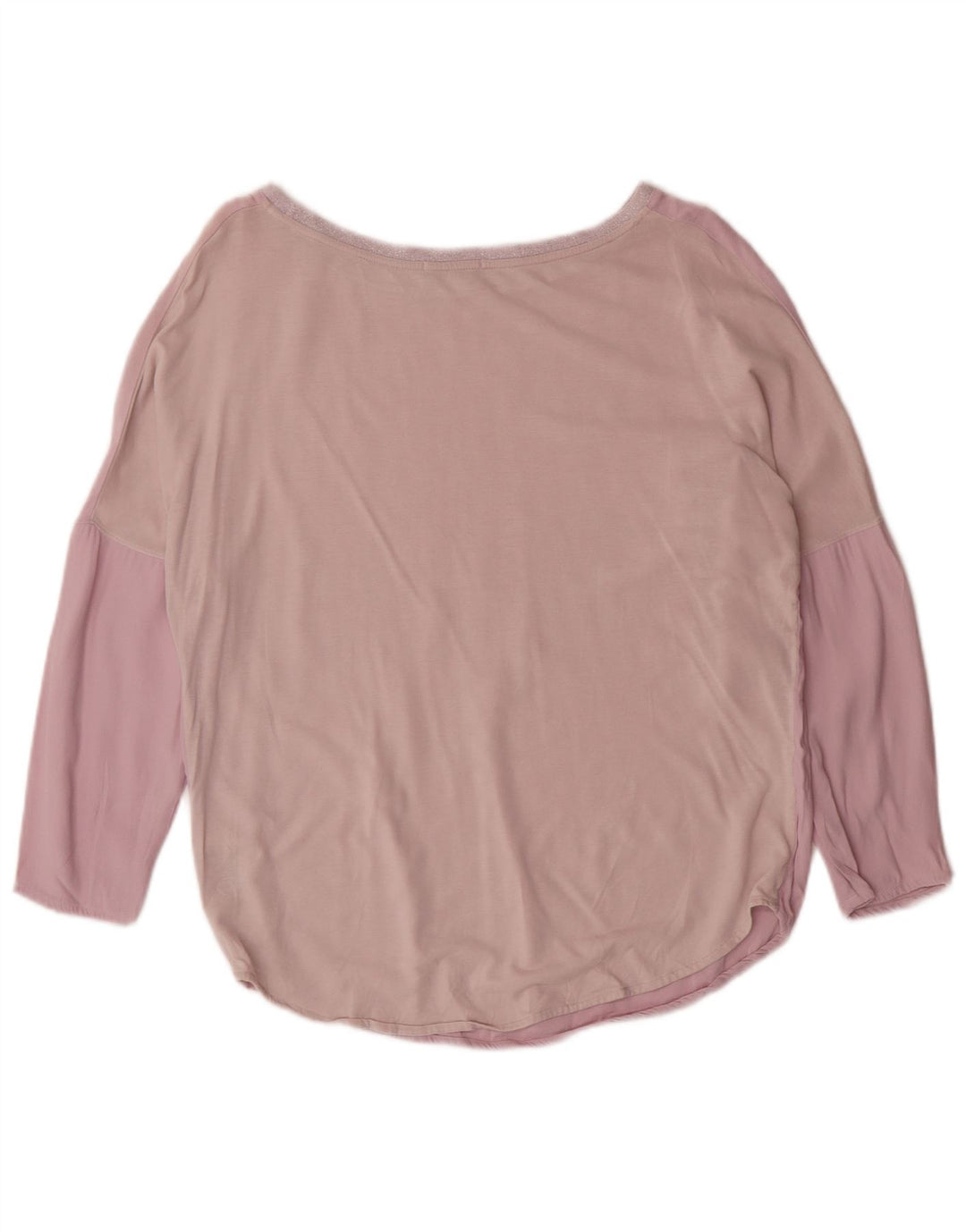 MASSIMO DUTTI Damska bluzka oversize Top UK 10 Small Pink Colorblock